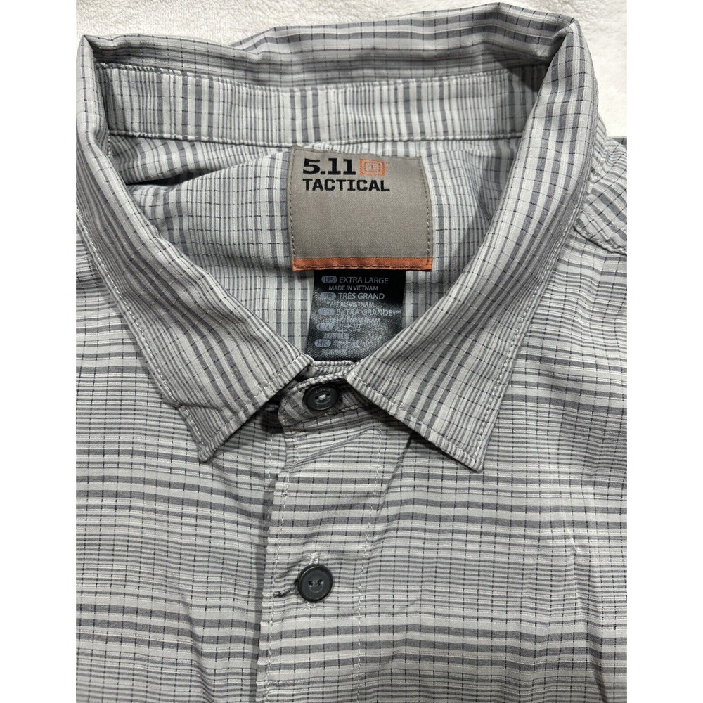 5.11 Tactical Plaid Button Up Snaps/buttons, Double Pocket, XL - Picture 3 of 10